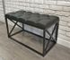 Банкетка Vi-Tall 60&times;35&times;45 см, хрест, корпус чорний, каретна стяжка, екошкіра e4749600 фото 1